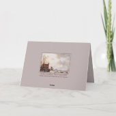 カスタムウィンターワンダーランドランドランドランドランドランドスケープ絵画アート シーズンカード (裏面)