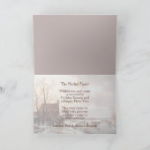 カスタムウィンターワンダーランドランドランドランドランドランドスケープ絵画アート シーズンカード (内部)