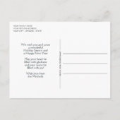 カスタムウィンターワンダーランドランドランドランドランドランドスケープ絵画アート ポストカード (裏面)