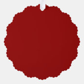 カスタムウィンター実在エステート会社雪の家 オーナメントカード (裏面)