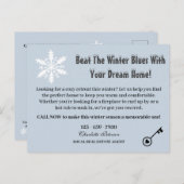 カスタムウィンター実在エテートマーケティング農業 シーズンポストカード (正面/裏面)