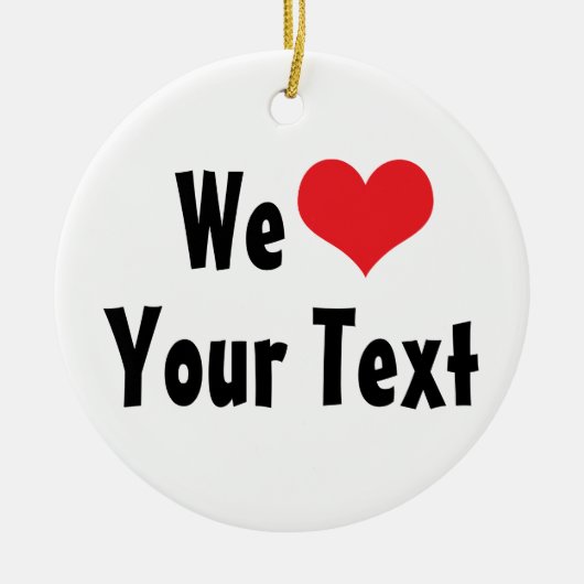 カスタムウィーラブオーナメント セラミックオーナメント (正面)