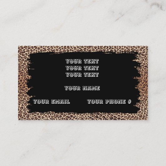 カスタムウェスタン名刺 名刺 (裏面)