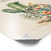 カスタムウェスタン女性のカーボーイアップロデオパーティー標識 フォトプリント            (角)