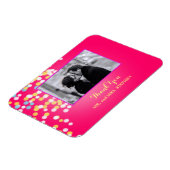 カスタムウェディングのお気に入り写真マグネット マグネット (左側)