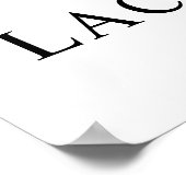 カスタムウェディングのサインエレガント-パーソナライズされたようこそ ポスター (角)