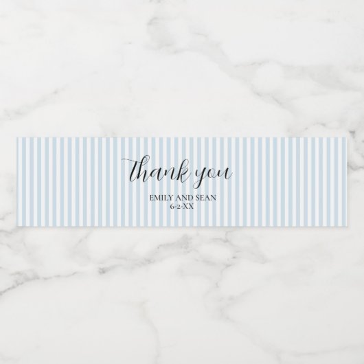 カスタムウェディングの名前ありがとう ペットボトルラベル (シングルラベル)