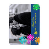 カスタムウェディングの好意ありがとうフォトマグネット マグネット (縦)