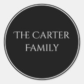 カスタムウェディングの新しい固定ステッカー ラウンドシール (正面)