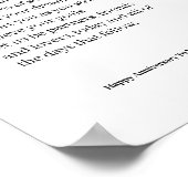 カスタムウェディングの誓い ポスター (角)