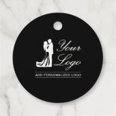 カスタムウェディングアイディアパーソナライズされたフォトデザイン フェイバータグ (裏面)