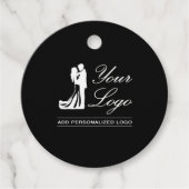 カスタムウェディングアイディアパーソナライズされたフォトデザイン フェイバータグ (正面)