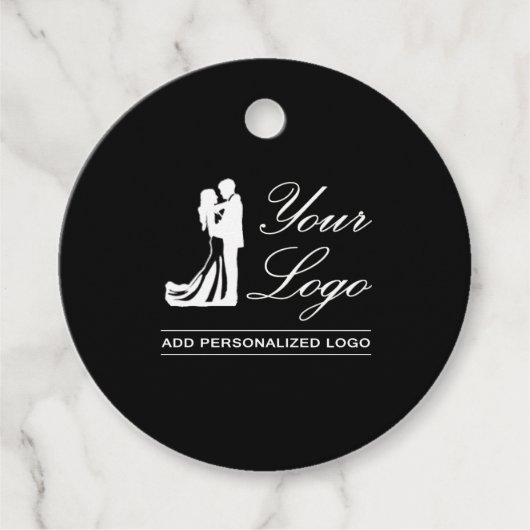 カスタムウェディングアイディアパーソナライズされたフォトデザイン フェイバータグ (正面)
