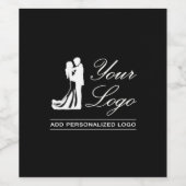 カスタムウェディングアイディアパーソナライズされたフォトデザイン ワインラベル (シングルラベル)