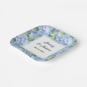 カスタムウェディングアジサイ紙プレート ペーパープレート (傾斜あり)