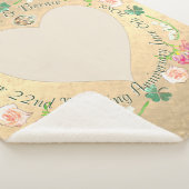 カスタムウェディングアニバーサリーフレシアフローラ シェルパブランケット (3/4)