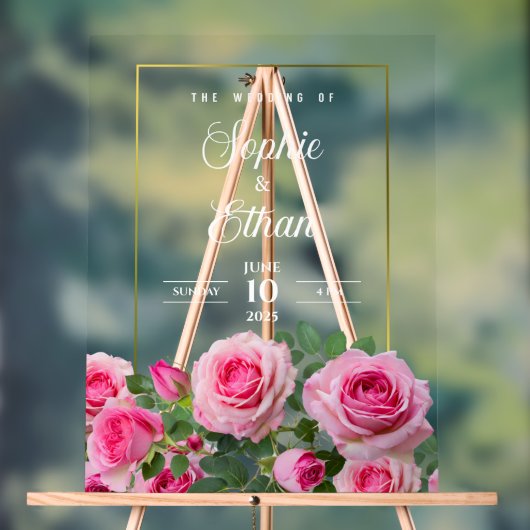 カスタムウェディングウェルカムアクリルサイン アクリルサイン (ニュートラル)