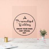 カスタムウェディングウェルカムサイン30" x 20"アクリル アクリルサイン (ウェディング)