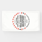 カスタムウェディングウェルカムサイン3' x 1.6'ビニールバナー 横断幕 (横)