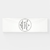 カスタムウェディングウェルカムサイン8' x 2.5'ビニールバナー 横断幕 (横)