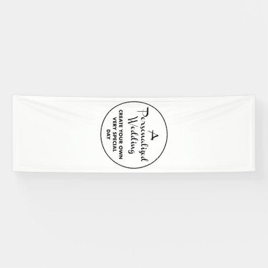 カスタムウェディングウェルカムサイン8' x 2.5'ビニールバナー 横断幕 (横)