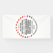 カスタムウェディングウェルカムサイン8' x 4'ビニールバナー 横断幕 (横)