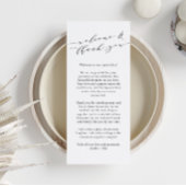 カスタムウェディングウェルカムサンキュー座席表 メニュー