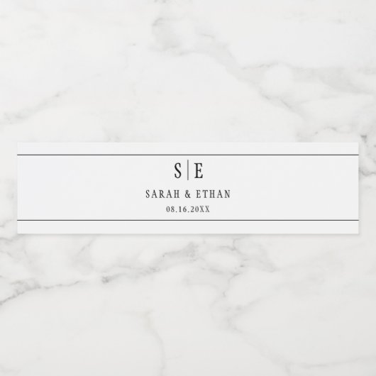 カスタムウェディングウェルカムブライダルシャワーパーティーの好意 ペットボトルラベル (シングルラベル)