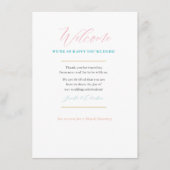 カスタムウェディングウェルカムマップカード: FOR Jennifer エンクロージャーカード (正面)