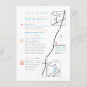 カスタムウェディングウェルカムマップカード: FOR Jennifer エンクロージャーカード (裏面)