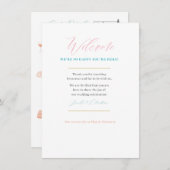 カスタムウェディングウェルカムマップカード: FOR Jennifer エンクロージャーカード (正面/裏面)