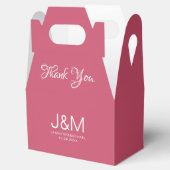 カスタムウェディングエレガントカラー無地のビバマゼンタ フェイバーボックス (オープン)