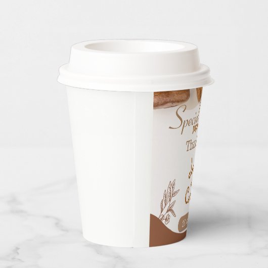 カスタムウェディングエレガントプロフェッショナルデザインコーヒー 紙コップ (右)