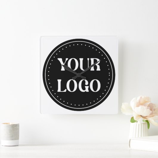 カスタムウェディングエレガント、アニバーサリーギフト スクエア壁時計 (ホーム)