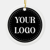カスタムウェディングエレガント、アニバーサリーギフト セラミックオーナメント (正面)