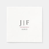 カスタムウェディングカクテルペーパーナプキン スタンダードカクテルナプキン (正面)