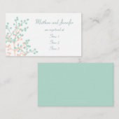 カスタムウェディングギフトレジストリカード エンクロージャーカード (正面/裏面)