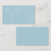 カスタムウェディングギフトレジストリカード エンクロージャーカード (正面/裏面)