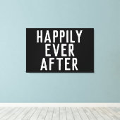 カスタムウェディングギフトワードアートストレッチキャンバス キャンバスプリント (インサイチュ (ウッドフロア))