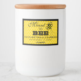 カスタムウェディングゲストの好意ラベルになることを意図 フードラベル