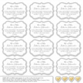 カスタムウェディングゲストアドレス住所 シールシェイプ シール (正面)