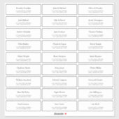 カスタムウェディングゲスト住所 シール (シート)