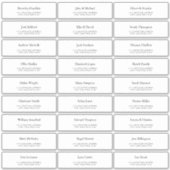 カスタムウェディングゲスト住所 シール (正面)