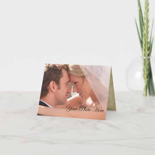 カスタムウェディングサンキューカード サンキューカード (正面)