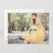 カスタムウェディングサンキューフォトカード ポストカード (正面/裏面)