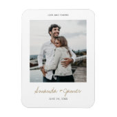 カスタムウェディングサンキューフォトマグネット マグネット (縦)