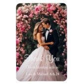 カスタムウェディングサンキューマグネット マグネット (縦)