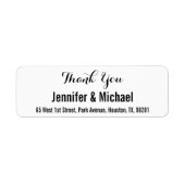 カスタムウェディングサンキュー差出人住所ラベル ラベル (正面)