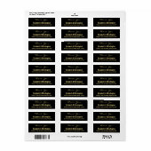 カスタムウェディングサンキュー差出人住所ラベル ラベル (フルシート)