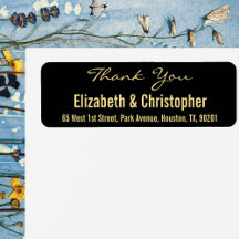 カスタムウェディングサンキュー差出人住所ラベル